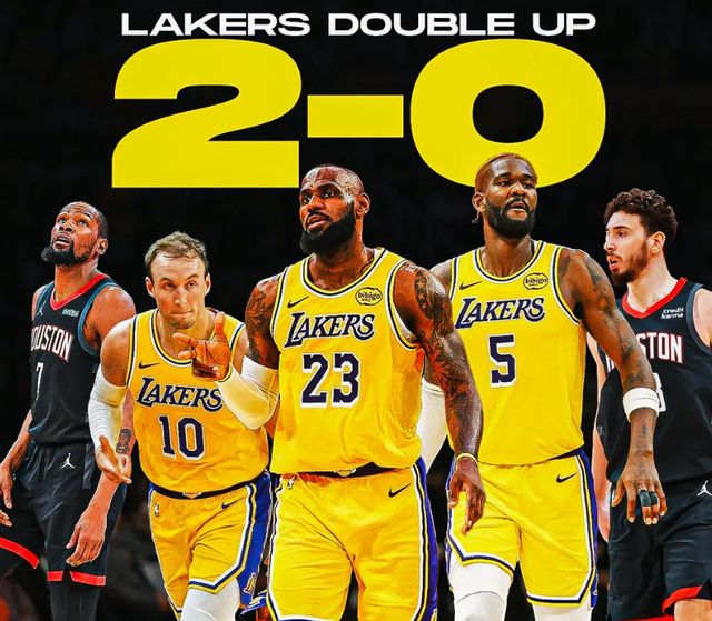 残阵湖人强势掀翻火箭 系列赛2-0领先引热议